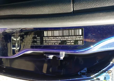 2019 Jeep Renegade Latitude Fwd z USA, uszkodzony, nr VIN ZACNJABB9KPK13224